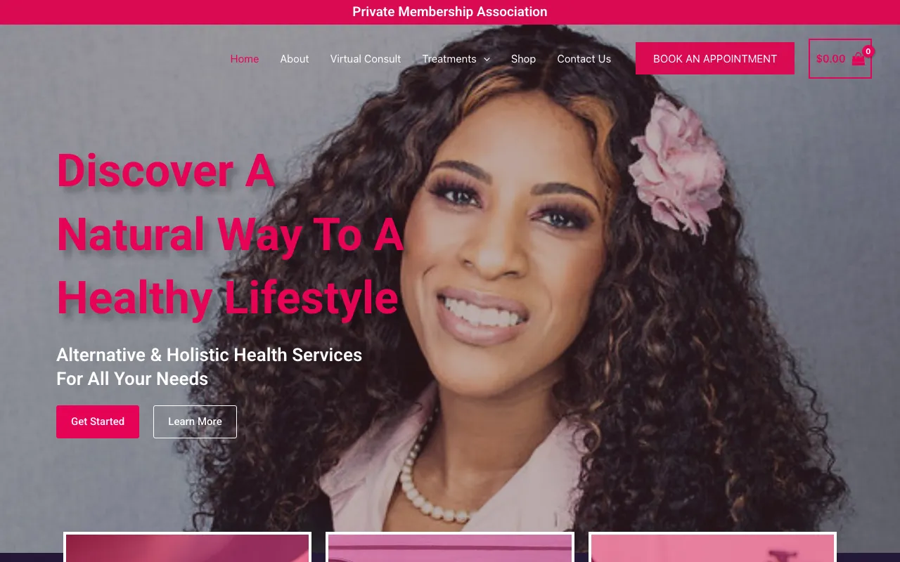 Dr. Fisher DNP, APRN-BC Road2Wellness website screenshot